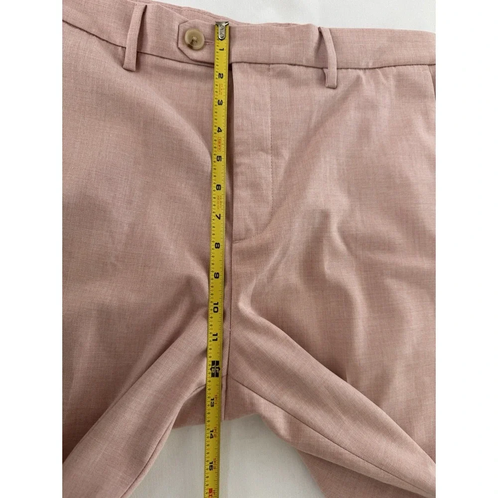 Banana Republic Summer Tailored Fit Men's Pink Dress Pants Size 33 X 30